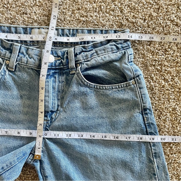 Cotton On Low Rise Straight Jeans Women’s Size 4 (26) Blue Light Wash Ripped Y2K - Picture 10 of 14